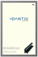 DANTIK frame 20 × 30, ALU profile 7269 Platinum matt glass clear - Photo Frame
