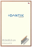 DANTIK frame 20 × 30, ALU profile 6030 Oak veneer matt glass clear - Photo Frame