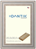 DANTIK frame 20 × 30, TOULON white large glass clear - Photo Frame