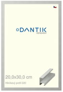 DANTIK frame 20 × 30, ALU profile 6220 Silver matt glass clear - Photo Frame