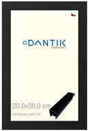 DANTIK frame 20 × 30, ALU profile 7005 Black matt glass clear - Photo Frame