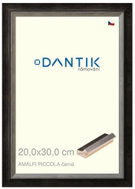 DANTIK frame 20 × 30, AMALFI piccola black glass clear - Photo Frame