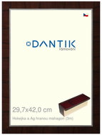 DANTIK frame 29,7 × 42, Hockey stick and Ag edge mahogany plexi clear - Photo Frame
