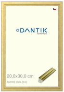 DANTIK frame 20 × 30, ANDRE gold glass clear - Photo Frame