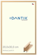 DANTIK frame 20 × 30, ALU profile 6001 gold glossy glass clear - Photo Frame