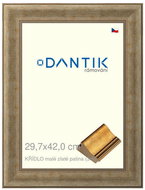 DANTIK frame 29,7 × 42, WING small gold patina plexi clear - Photo Frame