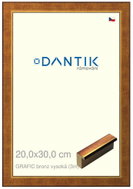DANTIK frame 20 × 30, GRAFIC bronze high glass clear - Photo Frame