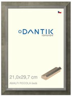 DANTIK frame 21 × 29,7, AMALFI piccola grey glass clear - Photo Frame
