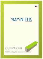 DANTIK frame 21 × 29,7, PASTELKA light green straight glass clear - Photo Frame