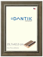 DANTIK frame 29,7 × 42, Oro Fino silver plexi clear - Photo Frame