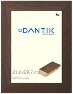 DANTIK frame 21 × 29,7, RETRO brown glass clear - Photo Frame