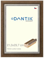 DANTIK frame 21 × 29,7, TAIGA light brown glass clear - Photo Frame