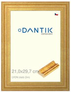DANTIK frame 21 × 29,7, LYON gold glass clear - Photo Frame