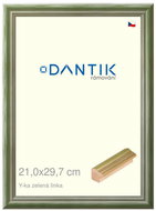 DANTIK frame 21 × 29,7, Y-ka green line glass clear - Photo Frame