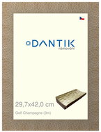 DANTIK frame 29,7 × 42, Golf champagne plexi clear - Photo Frame
