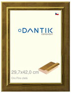DANTIK frame 29,7 × 42, Oro Fino gold plexi clear - Photo Frame