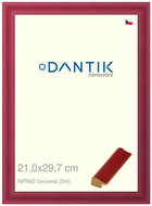 DANTIK frame 21 × 29,7, NPINO red glass clear - Photo Frame