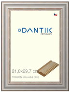 DANTIK frame 21 × 29,7, TOULON white large glass clear - Photo Frame