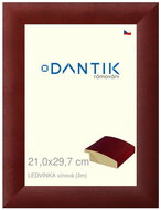 DANTIK frame 21 × 29,7, LEDVINKA burgundy glass clear - Photo Frame