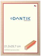 DANTIK frame 21 × 29,7, CARINA red glass clear - Photo Frame