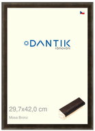 DANTIK frame 29,7 × 42, Mosa bronze plexi clear - Photo Frame
