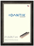 DANTIK frame 21 × 29,7, AMALFI piccola black glass clear - Photo Frame