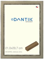 DANTIK frame 21 × 29,7, AKVAREL beige glass clear - Photo Frame