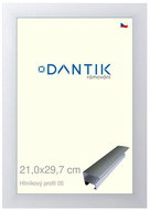 DANTIK frame 21 × 29,7, ALU profile 7005 Silver matt glass clear - Photo Frame