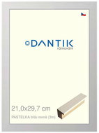 DANTIK frame 21 × 29,7, PASTEL white straight glass clear - Photo Frame
