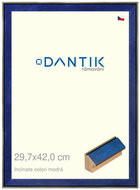 DANTIK frame 29,7 × 42, INCLINATA colouri blue plexi clear - Photo Frame