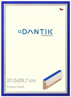 DANTIK frame 21 × 29,7, EVOQUE blue glass clear - Photo Frame