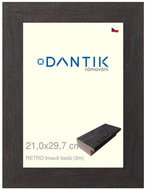 DANTIK frame 21 × 29,7, RETRO dark grey glass clear - Photo Frame