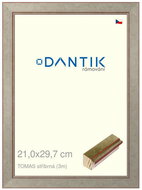 DANTIK frame 21 × 29,7, TOMAS silver glass clear - Photo Frame