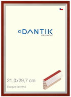 DANTIK frame 21 × 29,7, EVOQUE red glass clear - Photo Frame