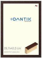 DANTIK frame 29,7 × 42, KASSETTE brown plexi clear - Photo Frame