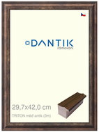DANTIK frame 29,7 × 42, TRITON copper antique plexi clear - Photo Frame