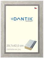 DANTIK frame 29,7 × 42, CARRARA White plexi clear - Photo Frame