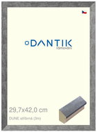 DANTIK frame 29,7 × 42, DUNE silver plexi clear - Photo Frame