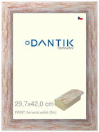 DANTIK frame 29,7 × 42, PAINT red large plexi clear - Photo Frame