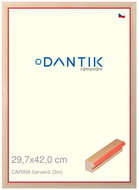DANTIK frame 29,7 × 42, CARINA red plexi clear - Photo Frame