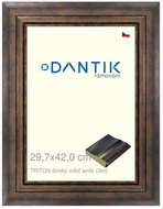 DANTIK frame 29,7 × 42, TRITON wide copper antique plexi clear - Photo Frame