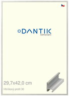 DANTIK frame 29,7 × 42, ALU profile 6030 veneer coloured grey light plexi clear - Photo Frame