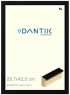 DANTIK frame 29,7 × 42, KASSETTE black plexi clear - Photo Frame