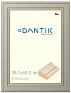 DANTIK frame 29,7 × 42, STEP white plexi clear - Photo Frame