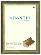 DANTIK frame 29,7 × 42, Ferrosa gold plexi clear - Photo Frame
