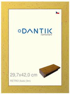 DANTIK frame 29,7 × 42, RETRO yellow plexi clear - Photo Frame