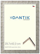 DANTIK frame 29,7 × 42, SARTORI bone. white plexi clear - Photo Frame