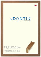 DANTIK frame 29,7 × 42, KASSETTE walnut plexi clear - Photo Frame