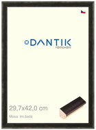 DANTIK frame 29,7 × 42, Mosa dark grey plexi clear - Photo Frame