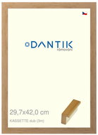DANTIK frame 29,7 × 42, KASSETTE oak plexi clear - Photo Frame